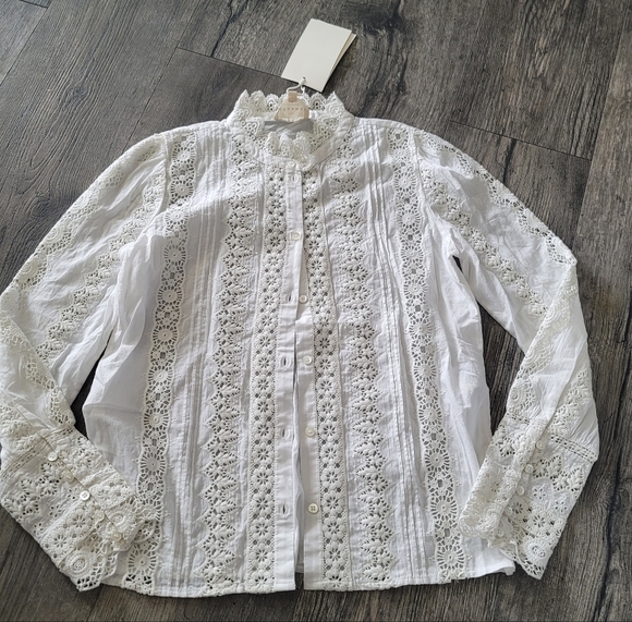 Sezáne Rym Shirt-Ecru - Picture 6 of 10